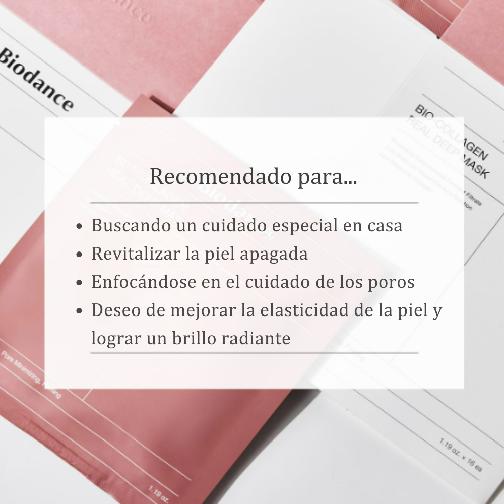 BioGlow - Mascarilla Facial de Bio Colágeno Real