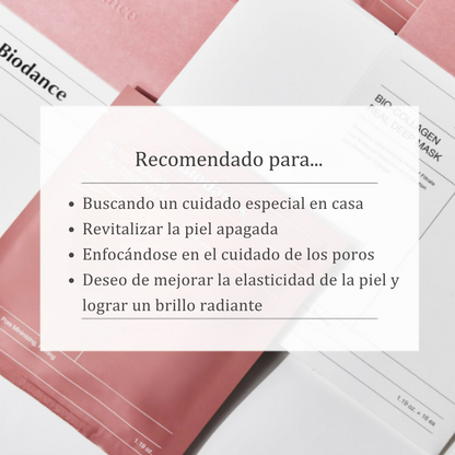 BioGlow - Mascarilla Facial de Bio Colágeno Real
