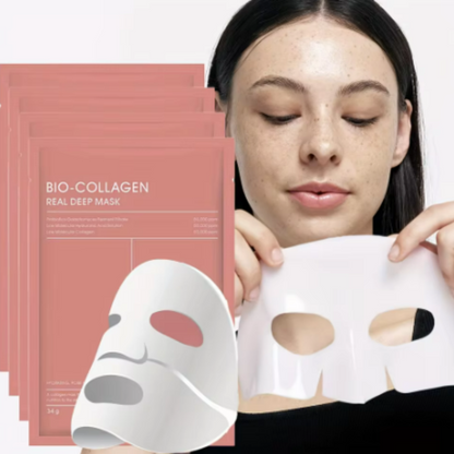 BioGlow - Mascarilla Facial de Bio Colágeno Real