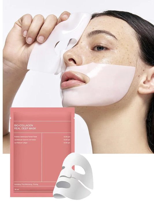 BioGlow - Mascarilla Facial de Bio Colágeno Real